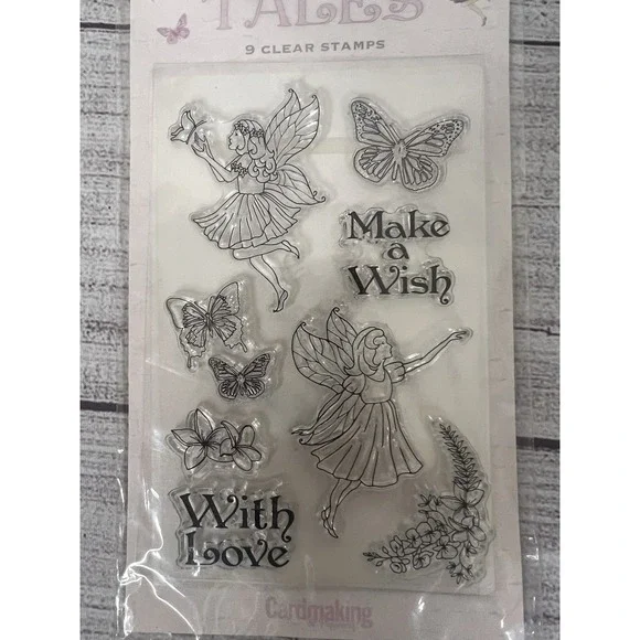New Dovecraft Fairy Tales 9 Clear Photopolymer Stamps Cardmaking Scrapbooking - Picture 2 of 5
